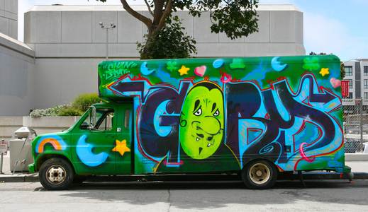  gory truck sanfrancisco green california