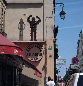  spaceinvader moviestar paris