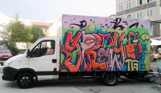 truck germany spray