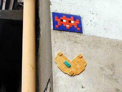  spaceinvader pacman paris