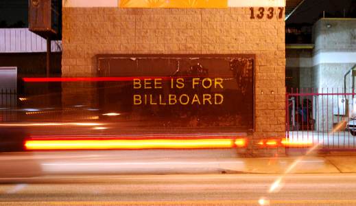 bumblebee billboard night california