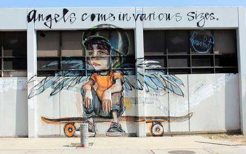  herakut skate losangeles california