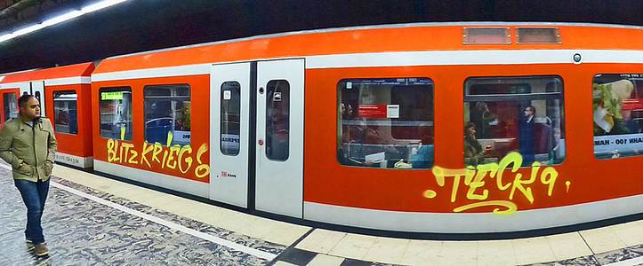 blitzkrieg teck9 subway tags hamburg germany