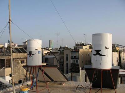  waynehorse israel tel-aviv roof various contextual-face