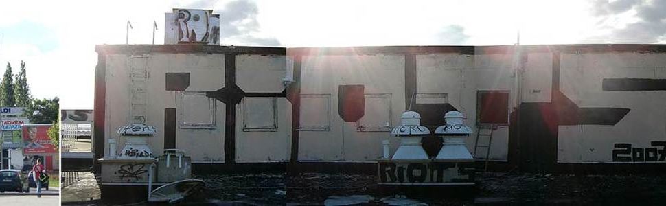  riots leipzig rooftop germany