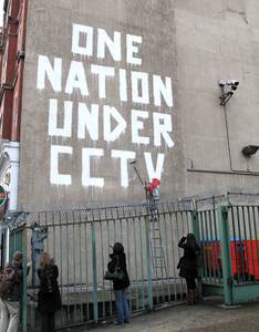  banksy cctv london ukingdom big text-message