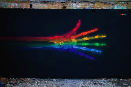  shok-1 rainbow hand london ukingdom