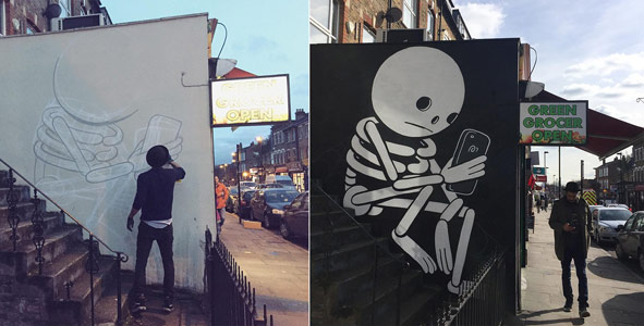 phone london ukingdom skeleton muretz
