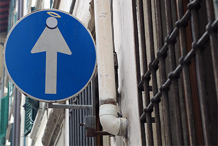 italy firenze roadsign clet-abraham