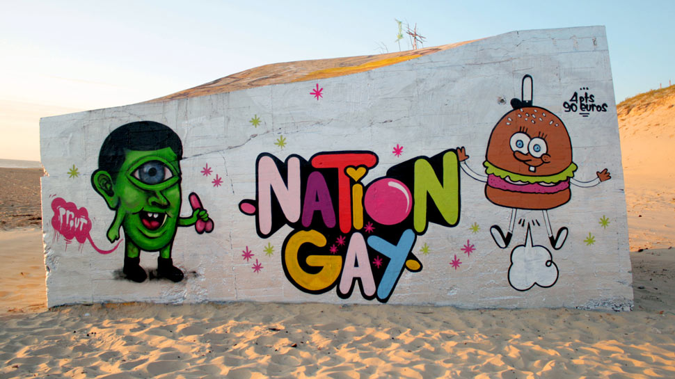  leboce guigui sereks les-copaintres nation-gay cap-ferret blockhaus france