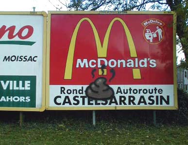  etron billboard mcdo france