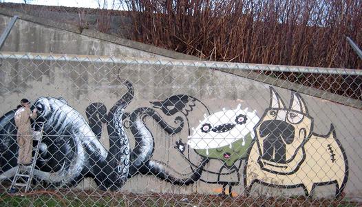  roa bue reko frankfurt octopus dog belgium