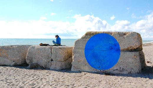  york blue beach geometry minimalism ukraine