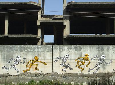 italy napoli skeleton arp