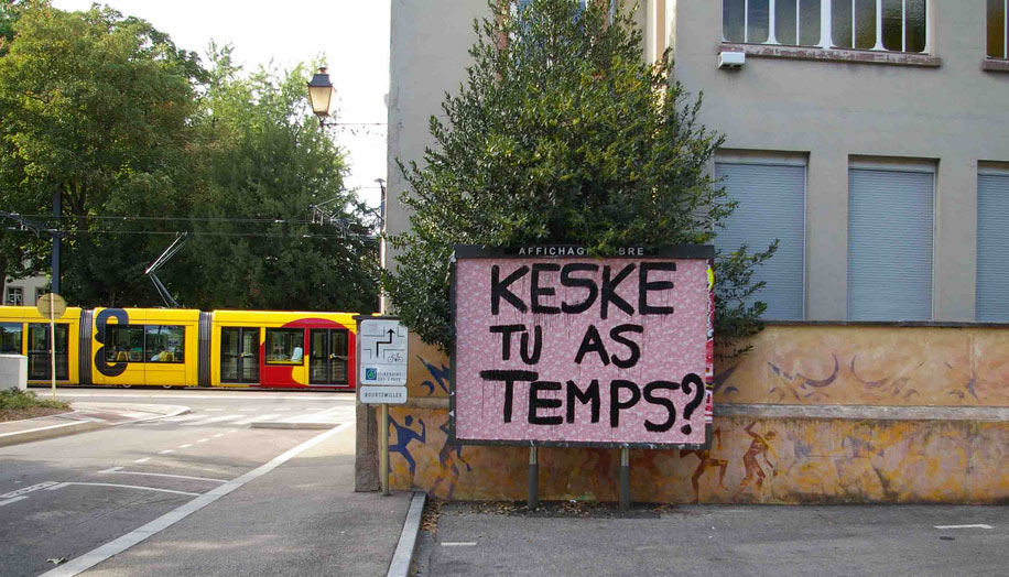  pierre-fraenkel billboard text-message mulhouse france