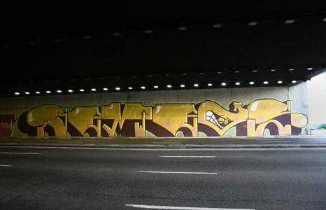  osgemeos yellow bridge brazil