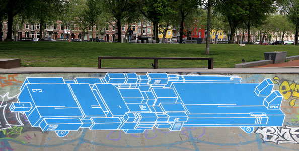 amsterdam netherlands blue zedz robot