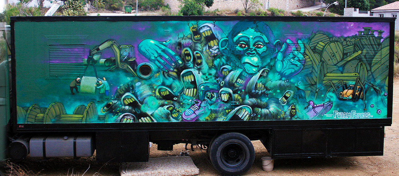  foham-fonezs truck green spain